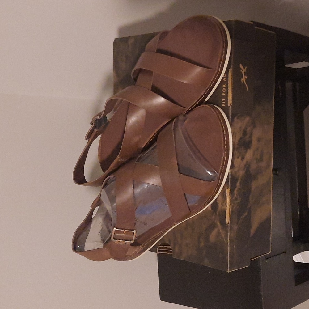 Chaco Brown Leather Sandals